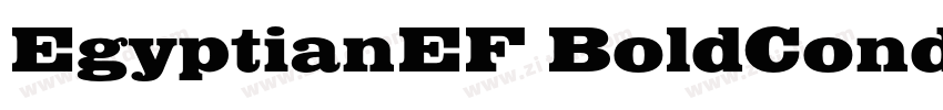 EgyptianEF BoldConde字体转换